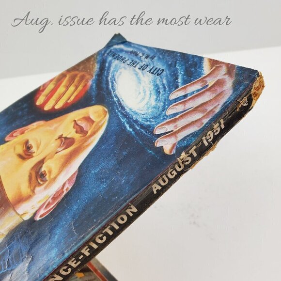 Astounding Science Fiction Magazine 1951 Aug-Dec 5 Issues When Worlds Collide - Picture 5 of 13